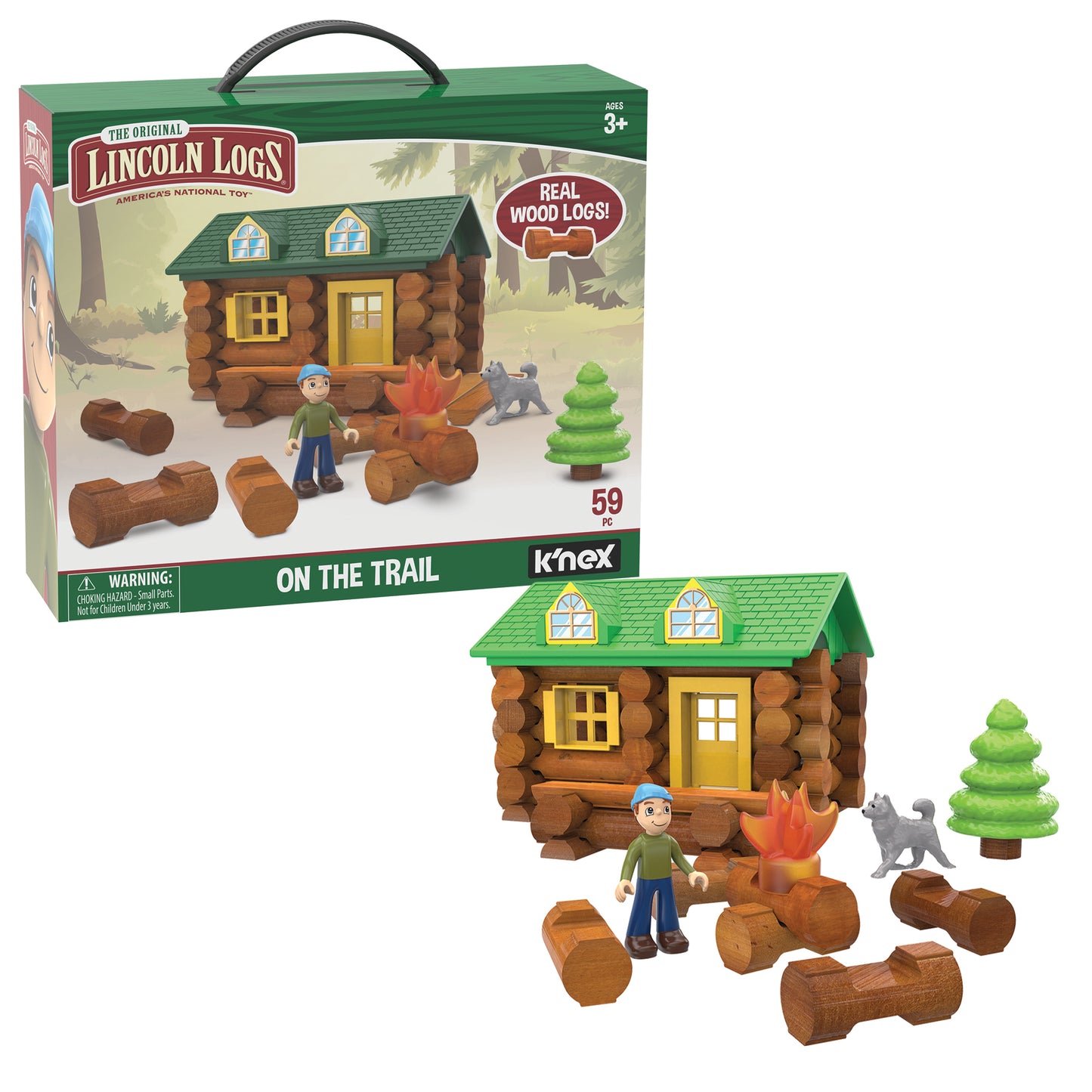 LINCOLN LOGS On the Trail Build & Playset