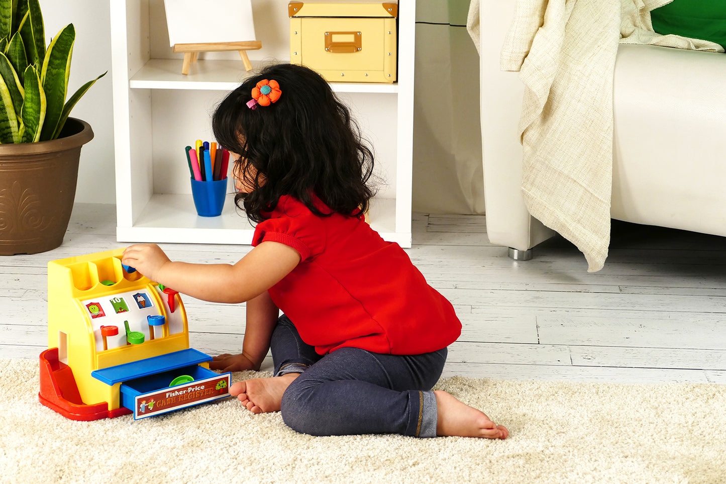 Fisher Price Classic Cash Register Toys & 6 Coins Included