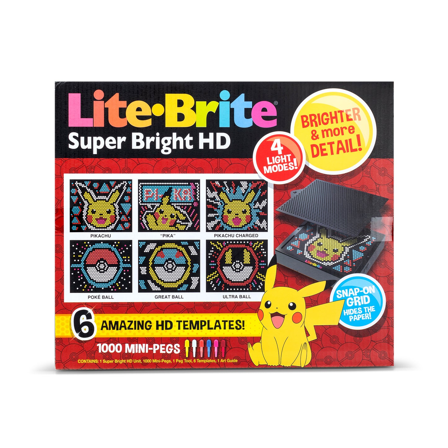 Lite-Brite - Pokemon Pikachu Super Bright