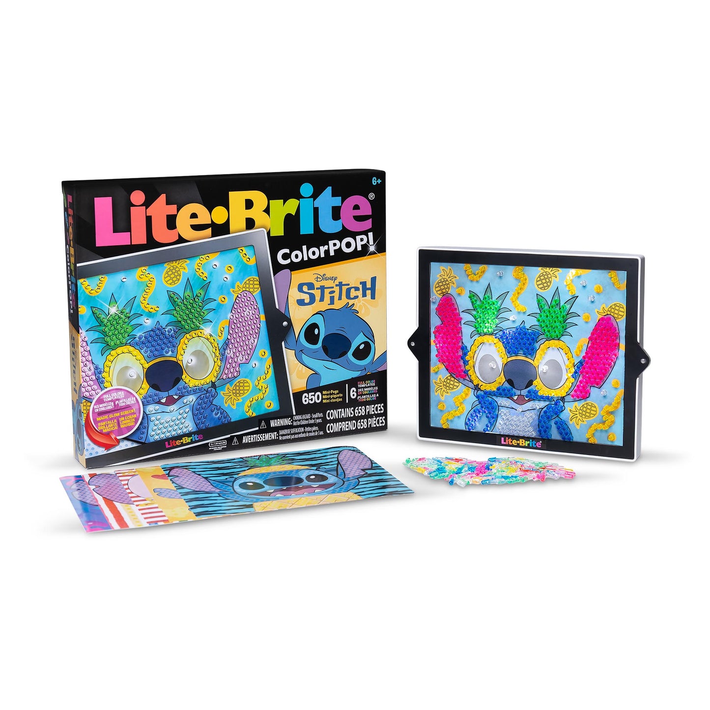 Lite-Brite Colourpop Disney Stitch Creative Peg Board Toy