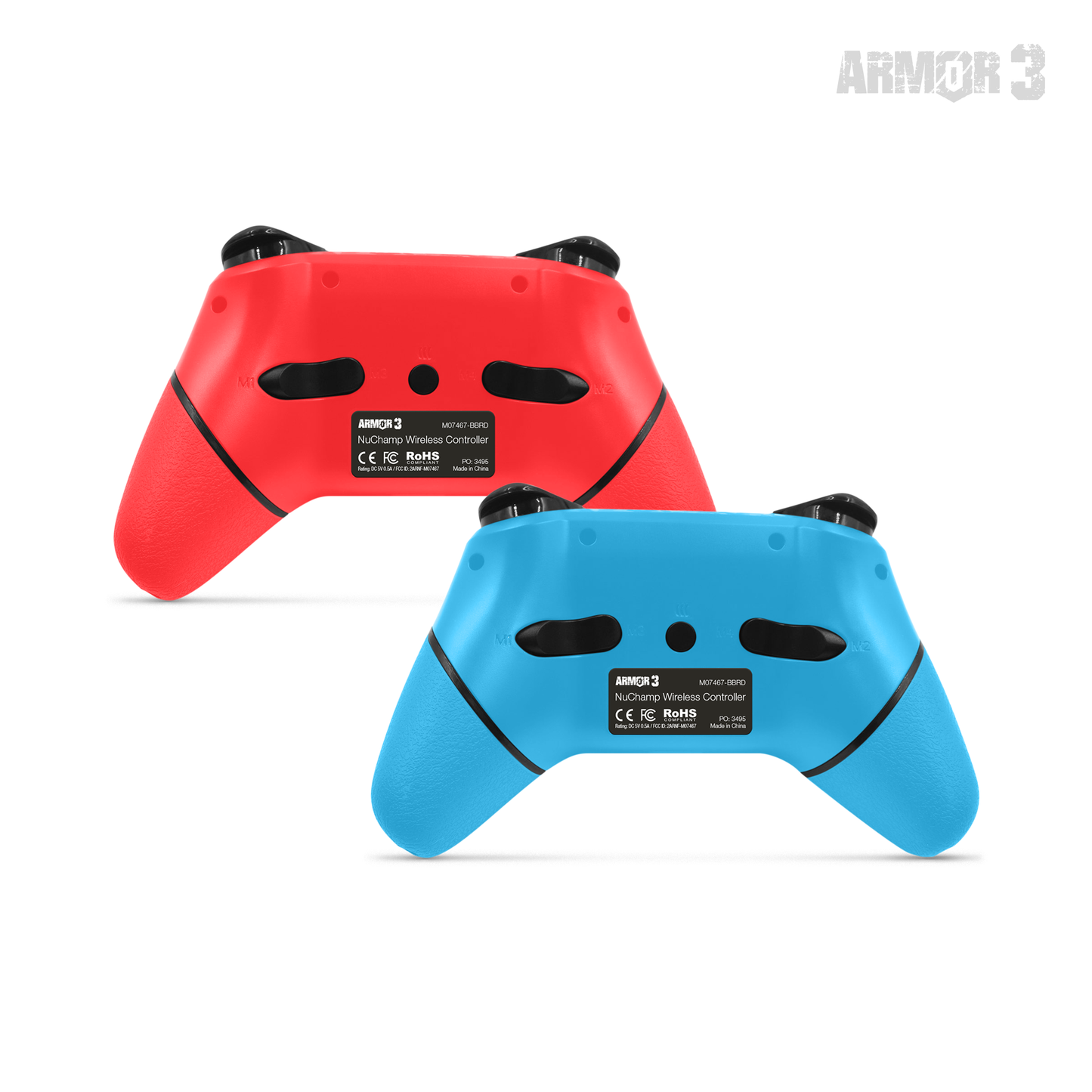 Hyperkin NuChamp Nintendo Switch Controllers 2-in-1 - Blue and Red