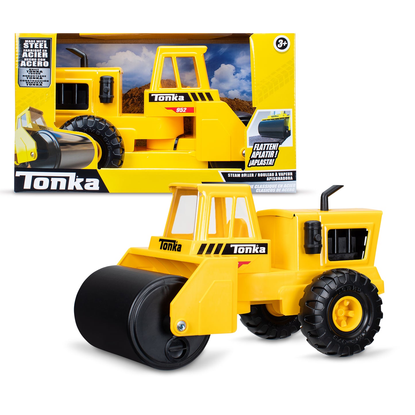 Tonka Steel Classics Steam Roller for Kids