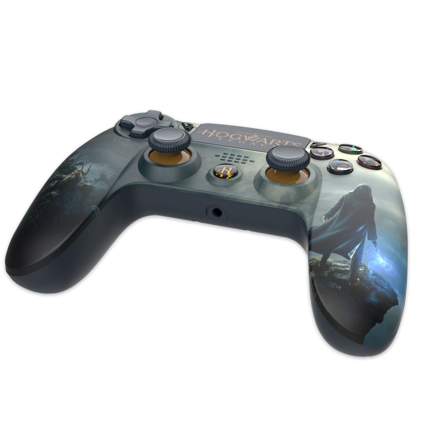 Freaks and Geeks Hogwarts Legacy Wireless PS4 controller Illuminated buttons - Landscape