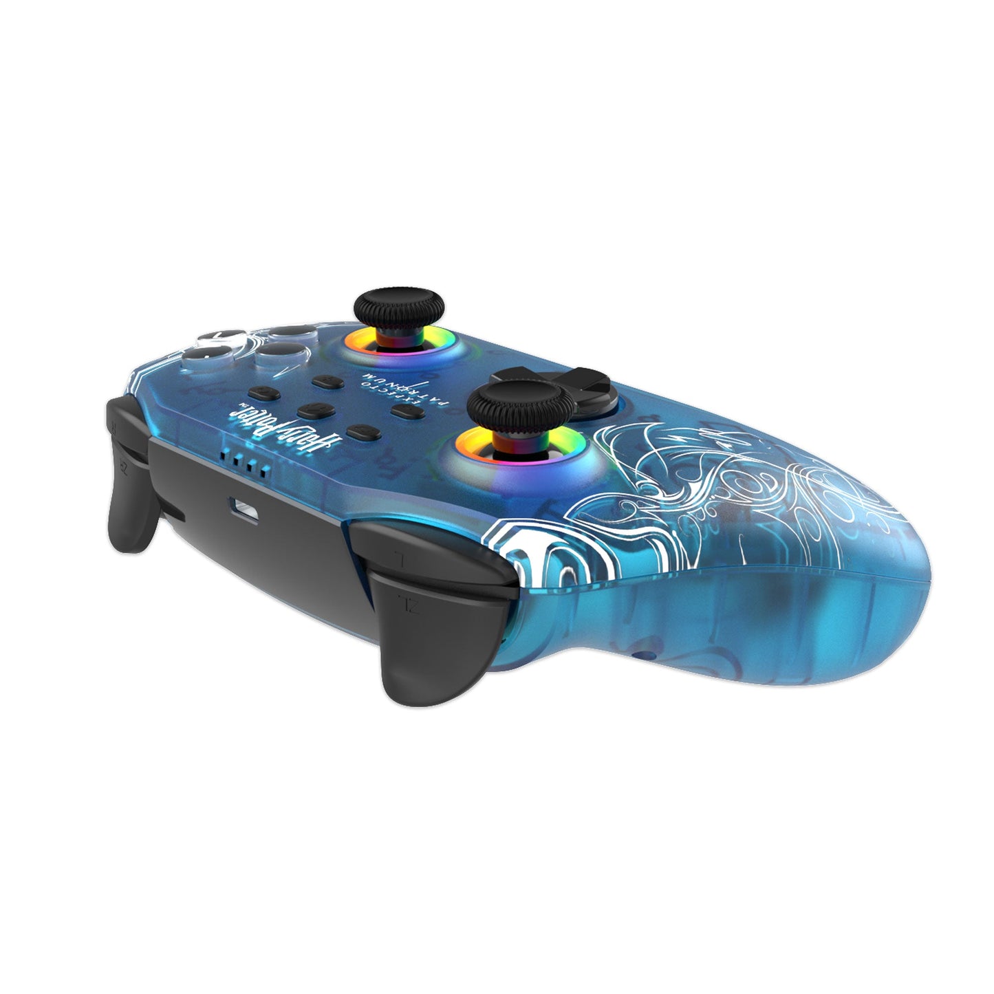Freaks And Geeks Harry Potter RGB Wireless Controller for Switch - Translucid Patronus Design