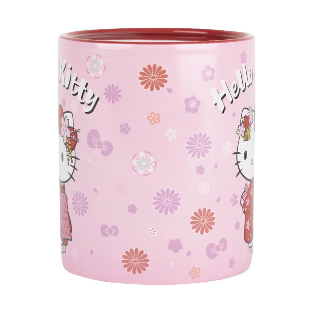 Hello Kitty 'Red Kimono' Heat Change 330ml Mug