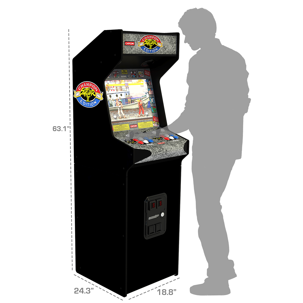 Arcade1up - Street Fighter Deluxe 14-In-1 Wifi Enabled Arcade Machine