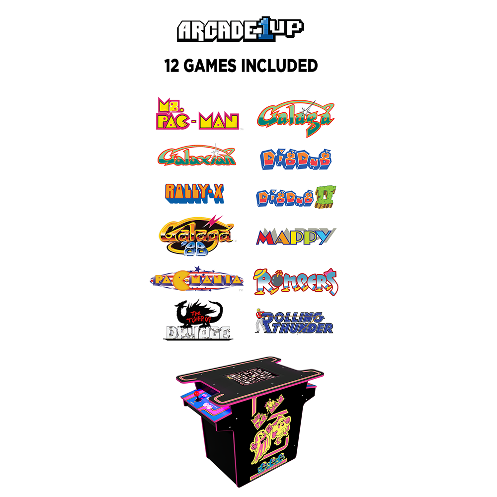 Arcade1Up - Ms. Pacman Head To Head Table