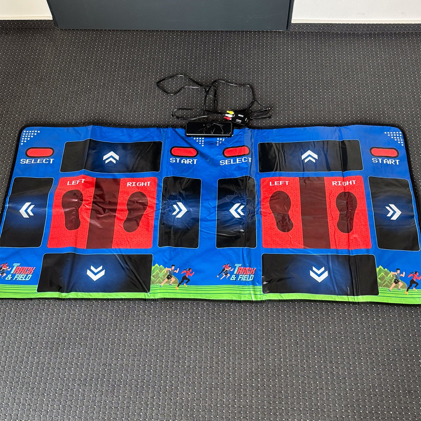 Track and Field Interactive Game Mat with 25 Built-In Sports Games – HDMI & AV Compatible