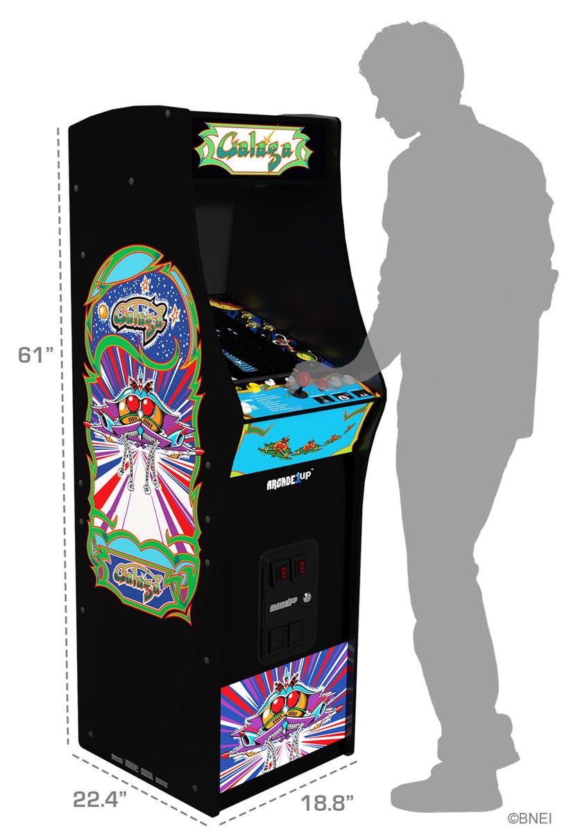 Arcade1Up Galaga Deluxe Wifi Enabled Arcade Machine