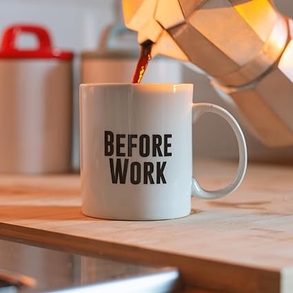 Thumbs Up! - Before Work After Work Mug and Wine Glass Set