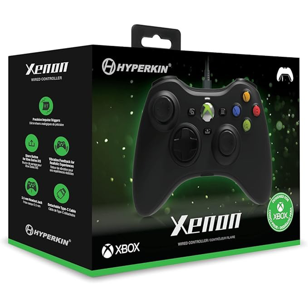 Hyperkin Xenon Xbox Series X/S Wired Controller - Classic Black