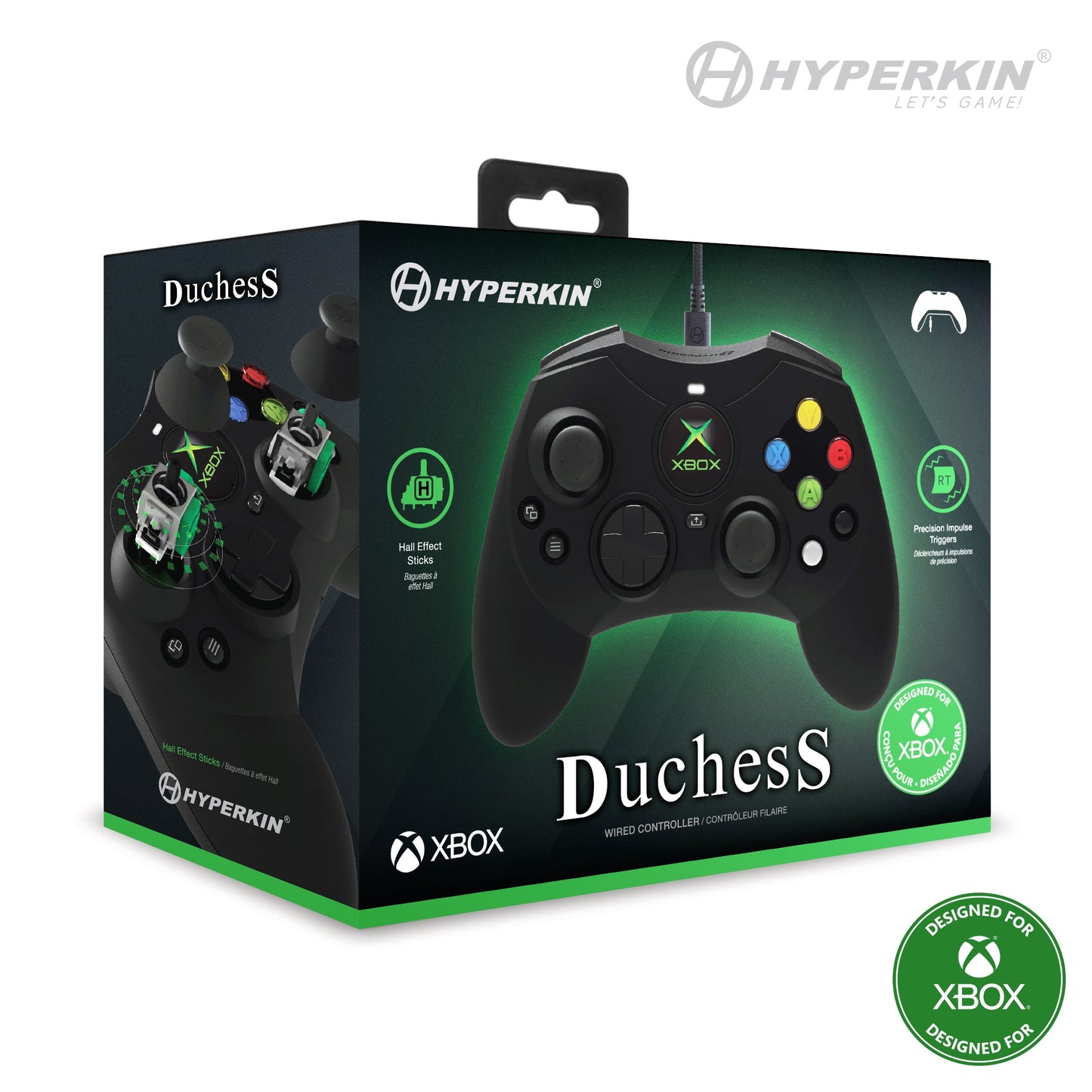 Hyperkin - DuchesS for Xbox Series X|S & PC Wired Game Controller with Hall Effect Sticks (Black)