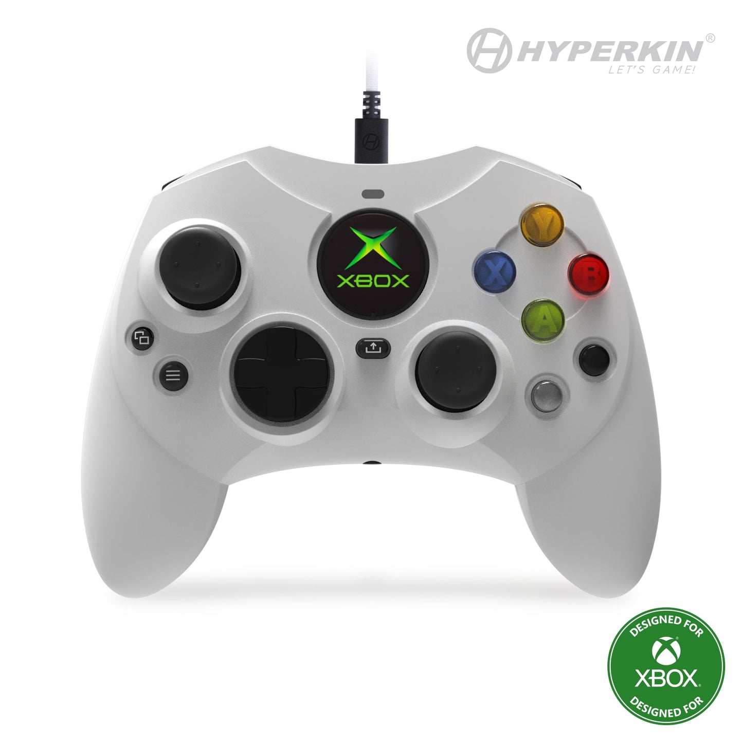 Hyperkin - DuchesS for Xbox Series X|S & PC Wired Game Controller with Hall Effect Sticks (White)