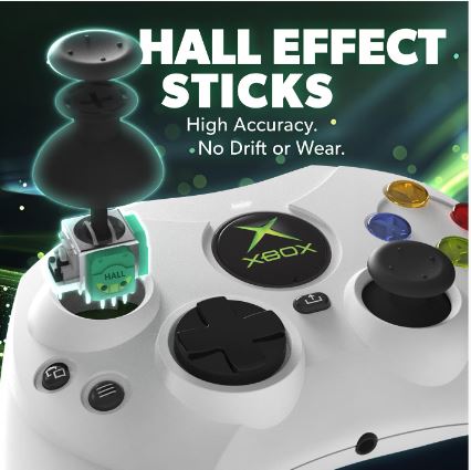 Hyperkin - DuchesS for Xbox Series X|S & PC Wired Game Controller with Hall Effect Sticks (White)