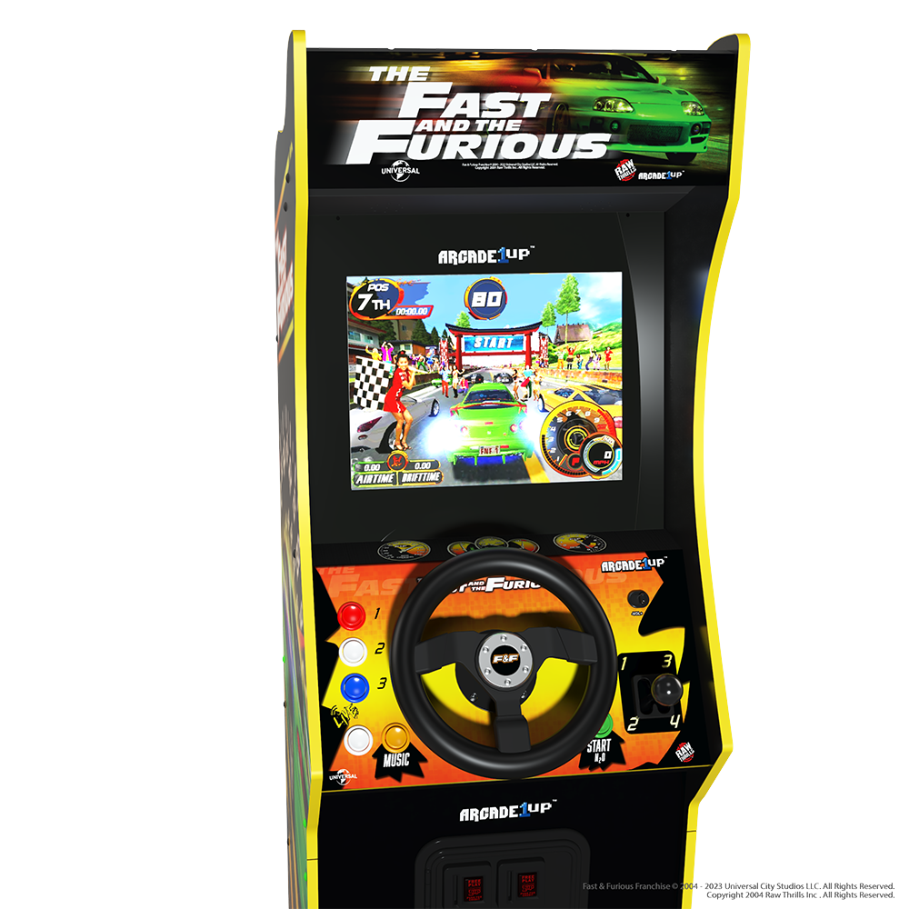 Arcade1Up Fast and Furious Racing Arcade Machine