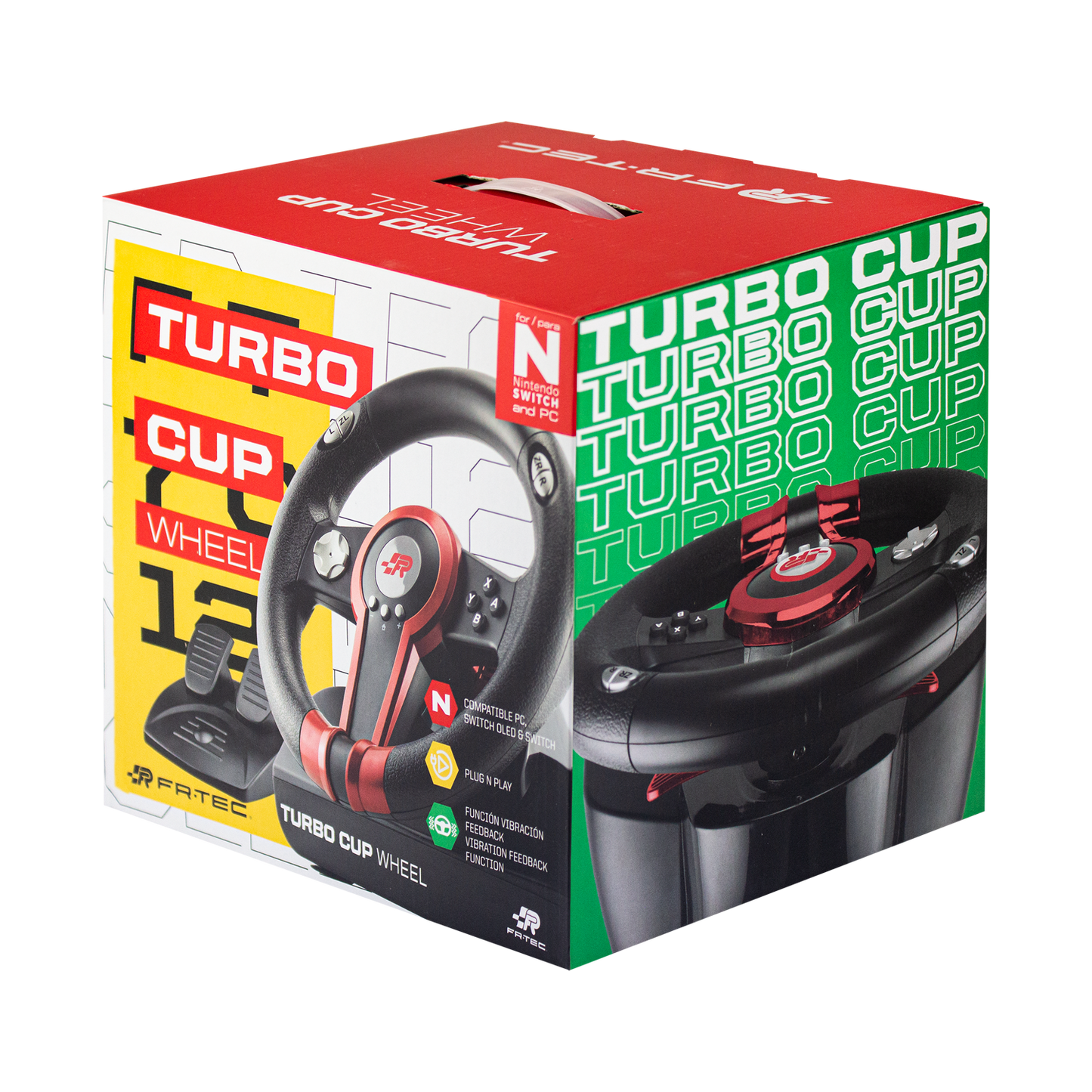FR-TECH Turbo Cup Steering Wheel for Nintendo Switch
