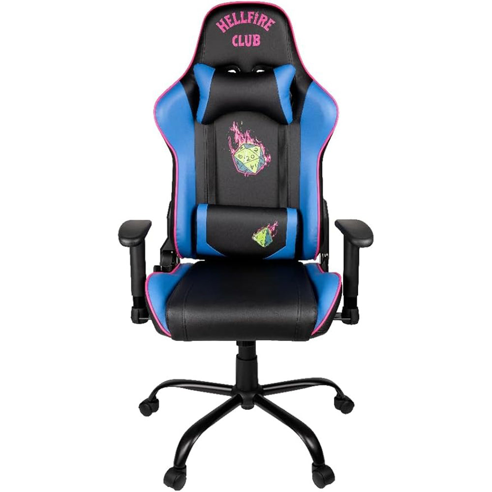 Stranger Things Gaming Chair – Ergonomic Hellfire Club Design with Recline and Lumbar Support