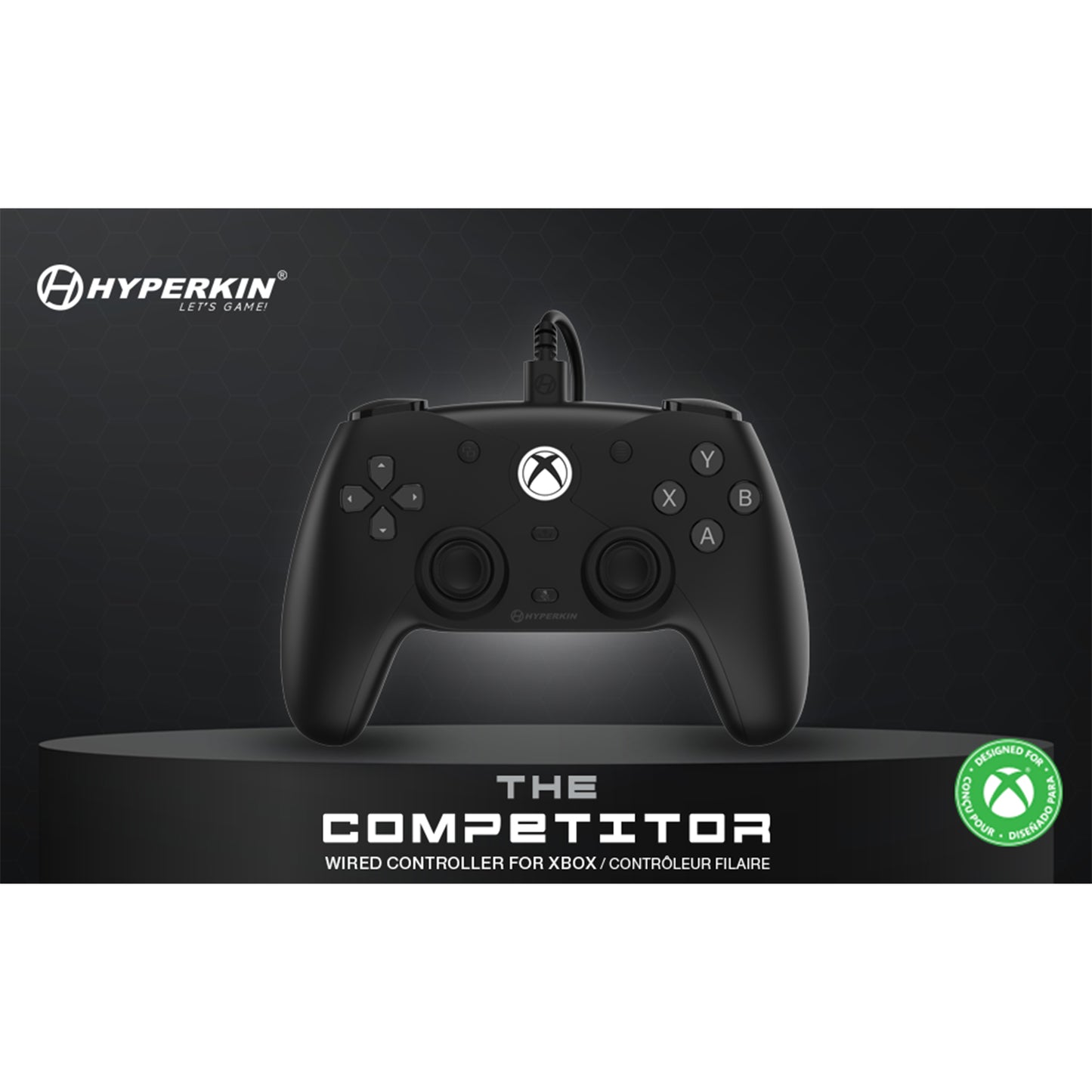 Hyperkin Competitor Wired Xbox Controller with Hall Effect Sticks (Black) PRE-ORDER | Ship Date: 29/10/25