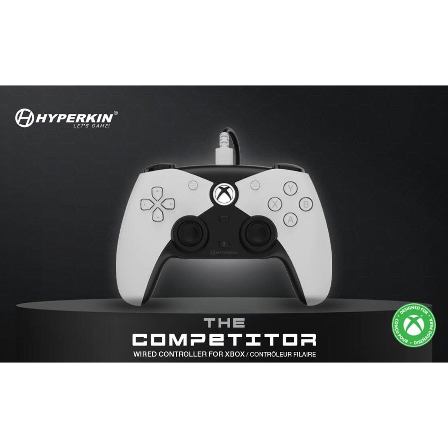 Hyperkin Competitor Wired Xbox Controller with Hall Effect Sticks (White) PRE-ORDER | Ship Date: 29/10/25