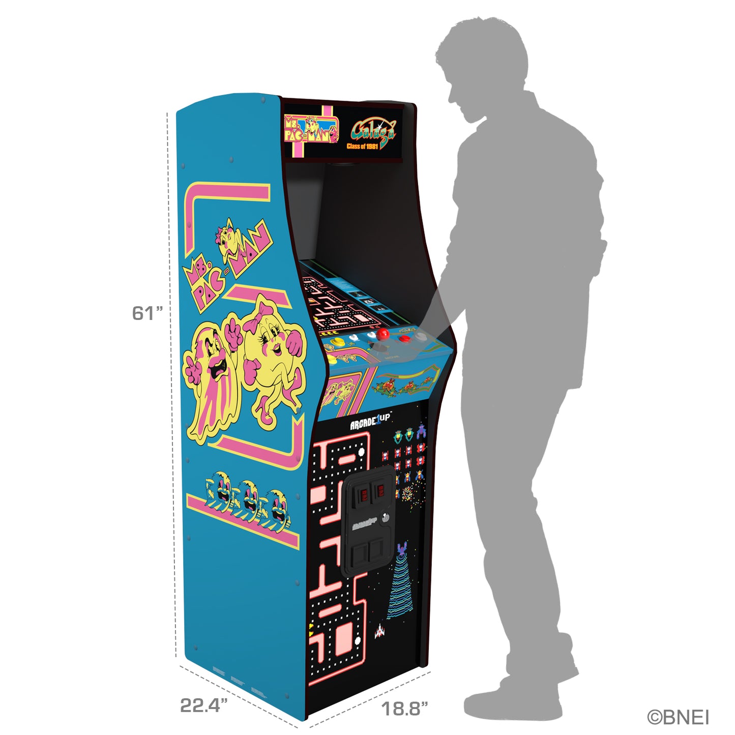 Arcade1Up Ms. Pac-Man vs Galaga Class of 81 Deluxe Arcade Machine