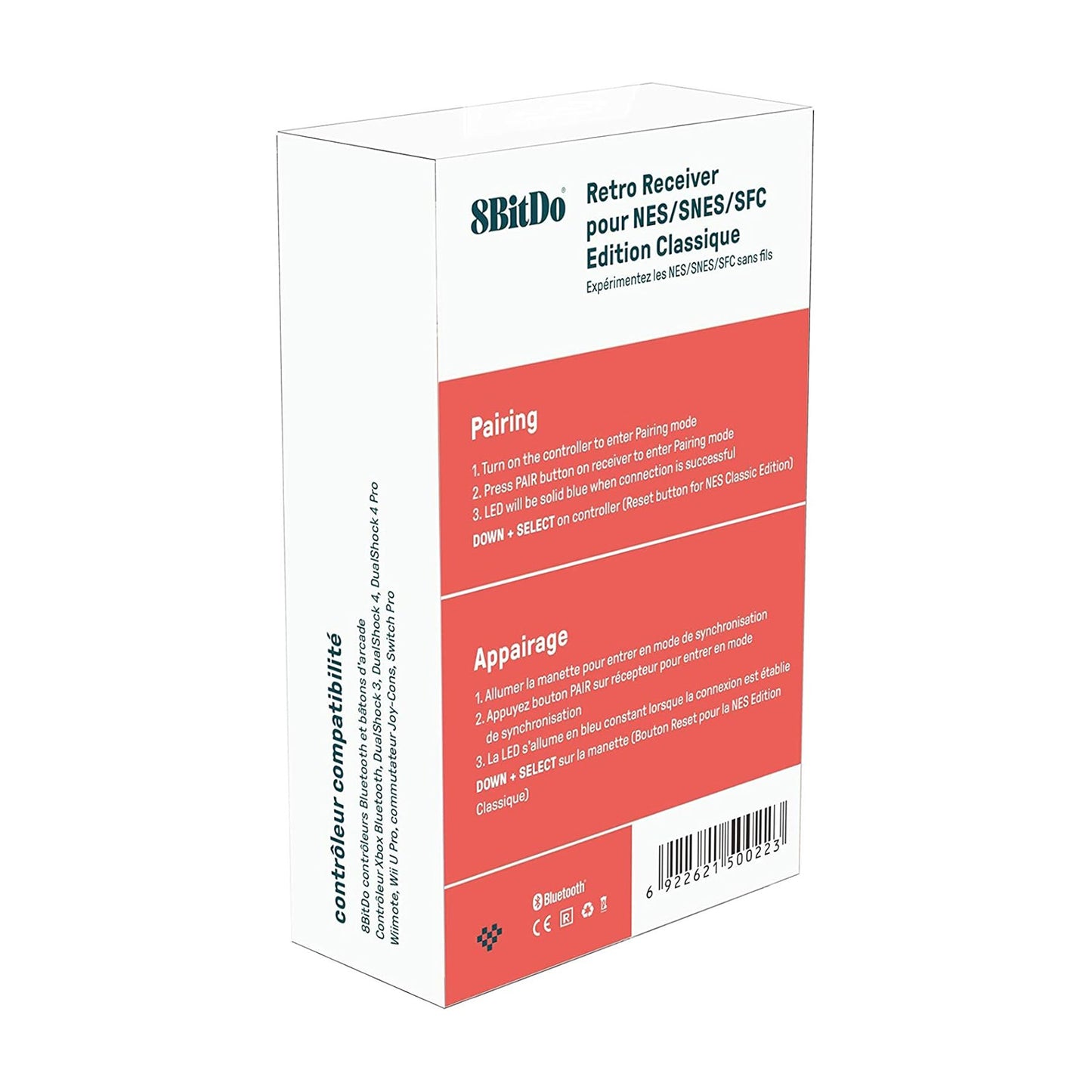 8BitDo Retro Receiver Classic Mini for SNES Classic & NES Classic Bluetooth Adapter