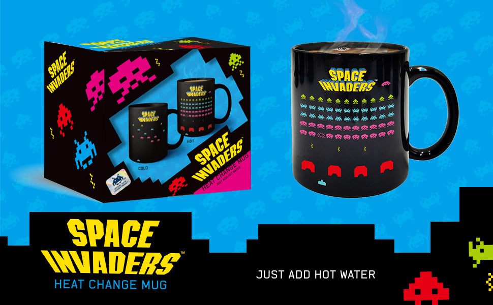 Space Invaders Heat Colour Change Mug - 350ml