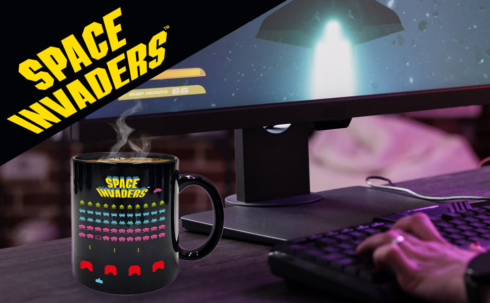 Space Invaders Heat Colour Change Mug - 350ml