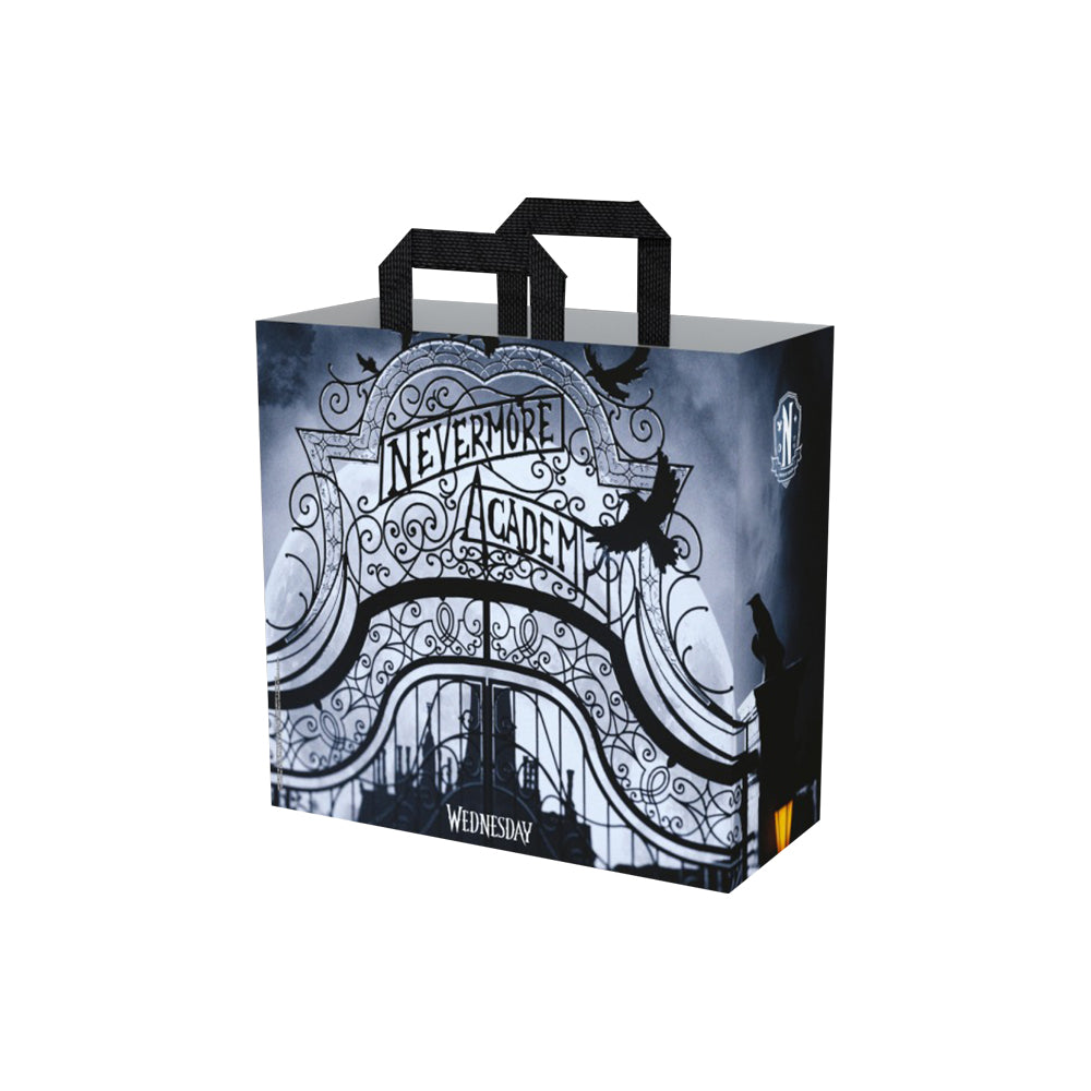 Wednesday Addams & Nevermore Academy Shopping Tote Bag 2x Bundle