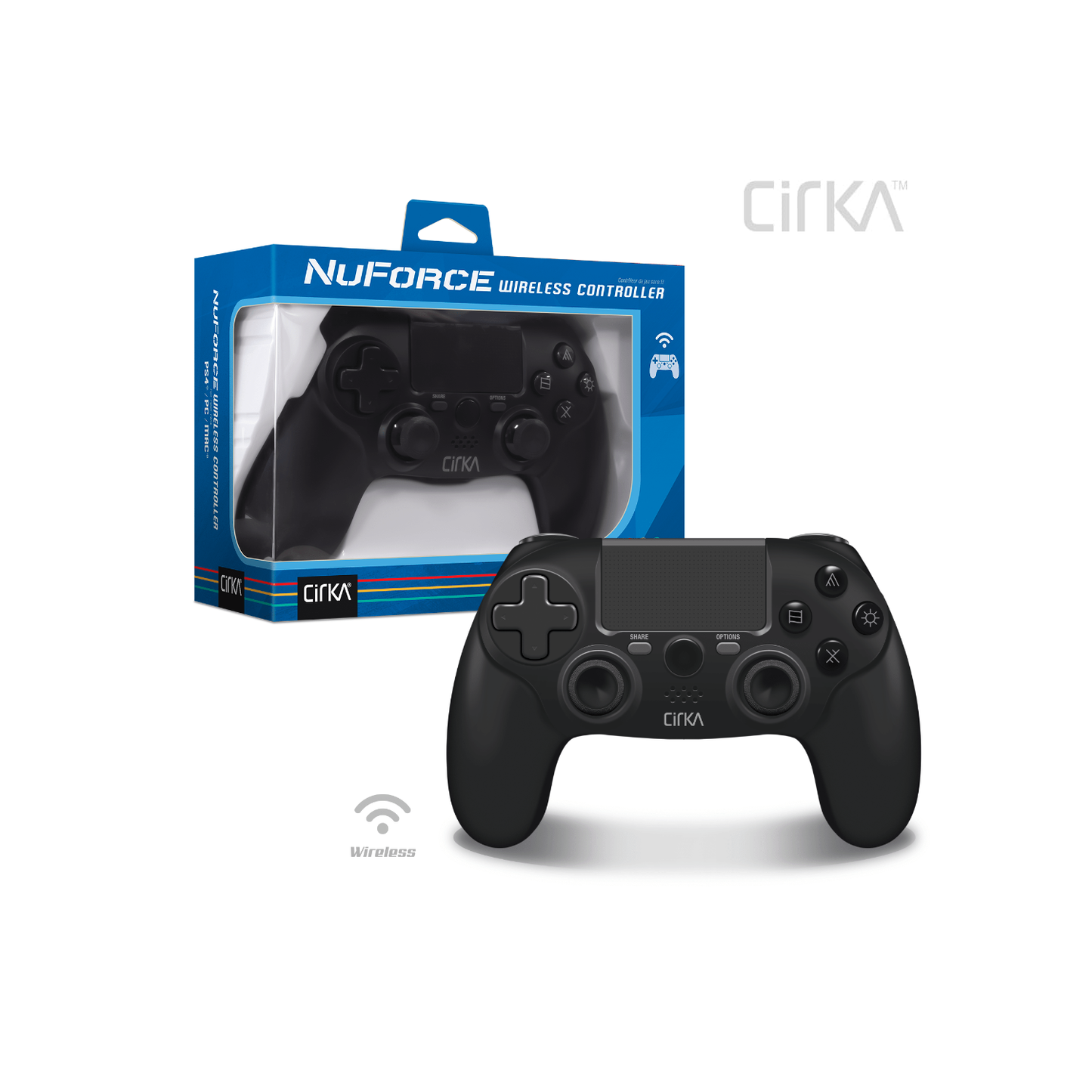 NuForce PS4 Wireless Controller - Black