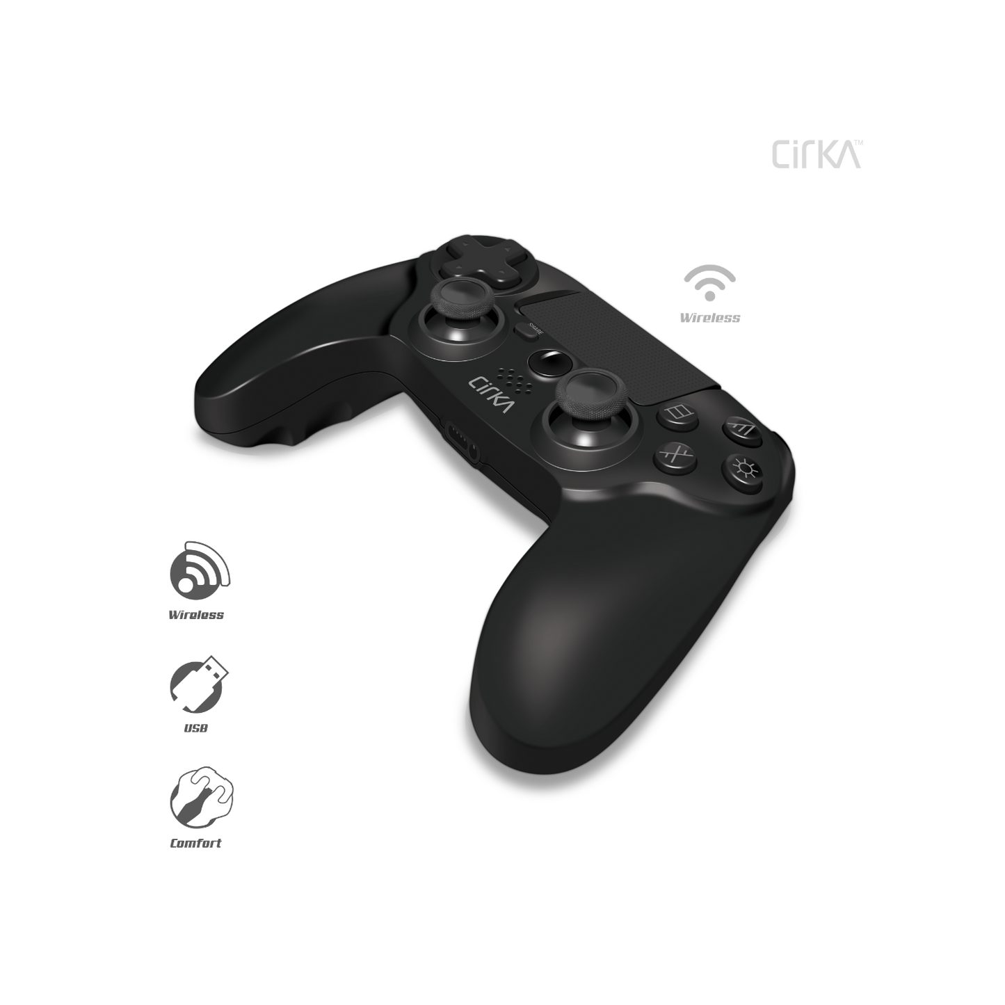 NuForce PS4 Wireless Controller - Black