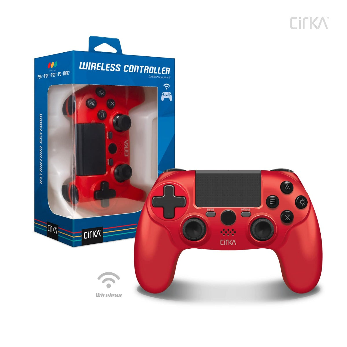 NuForce PS4 Wireless Controller - Red