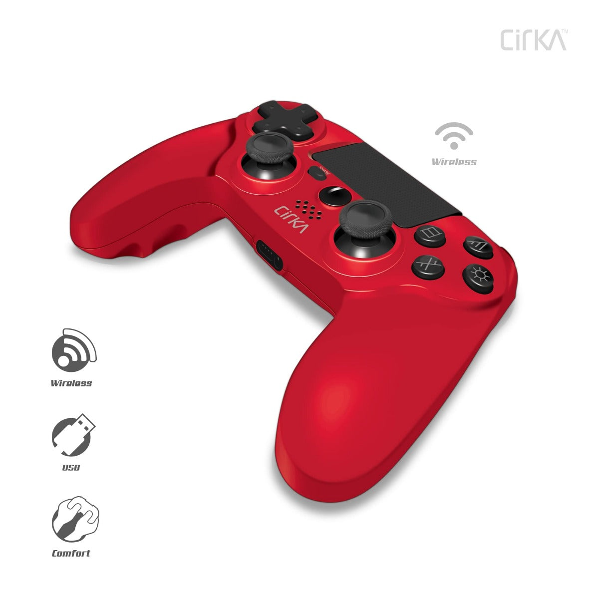 NuForce PS4 Wireless Controller - Red