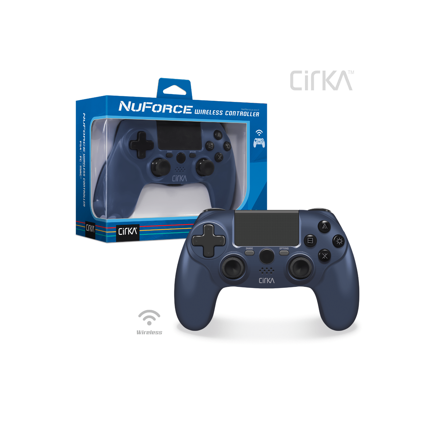 NuForce PS4 Wireless Controller - Blue