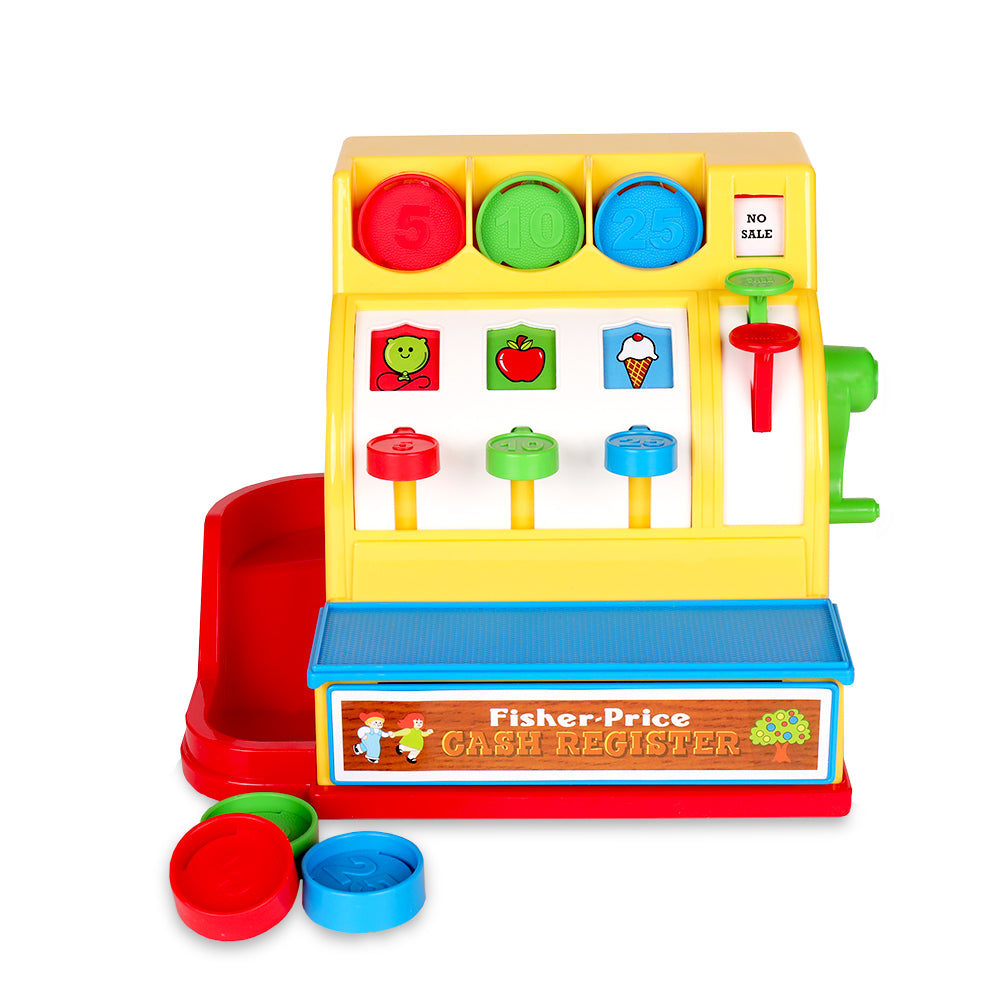 Fisher Price Classic Cash Register Toys & 6 Coins Included