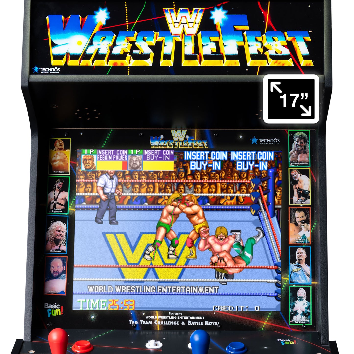WWE Wrestlefest 5-in-1 Deluxe Arcade Machine (Pre-Order | Ship Date: 20/11/2025)