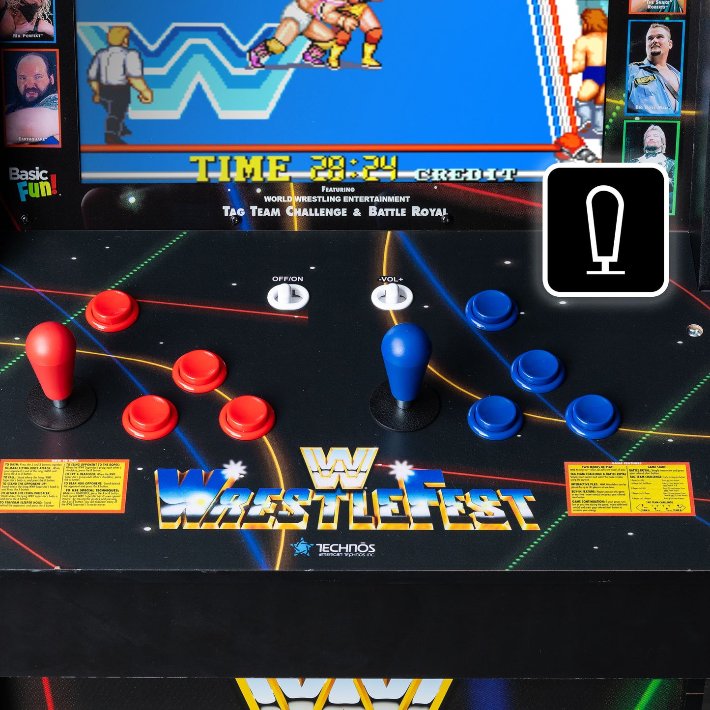WWE Wrestlefest 5-in-1 Deluxe Arcade Machine (Pre-Order | Ship Date: 20/11/2025)