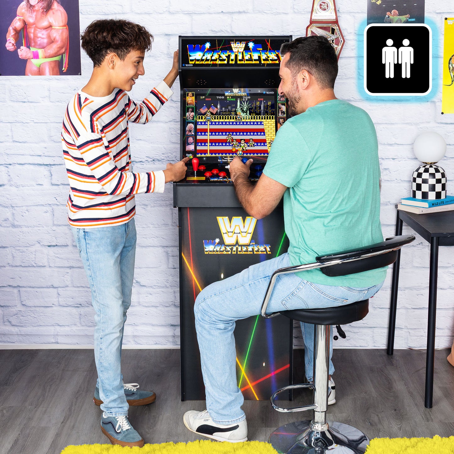 WWE Wrestlefest 5-in-1 Deluxe Arcade Machine (Pre-Order | Ship Date: 20/11/2025)
