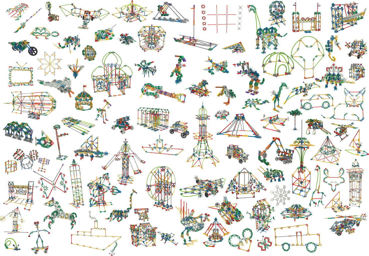 K'NEX Classics 863 pc/ 100 Model Building Set