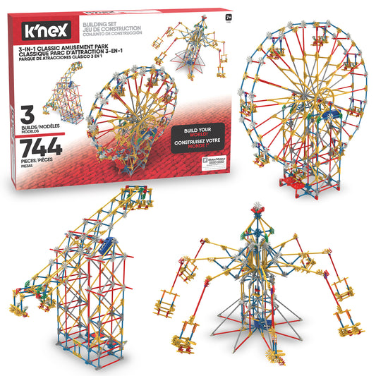 K'NEX 3 N 1 Motorised Amusement Park Building Set