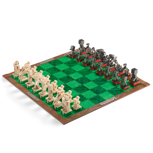 Minecraft Overworld Heroes VS Hostile Mobs Chess Set