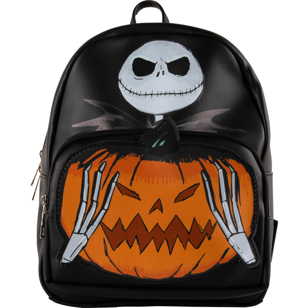 Officially Licensed Disney Jack Skellington Premium Faux Leather Backpack
