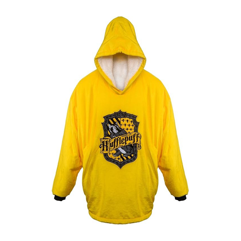 Harry Potter: Hufflepuff Oversized Blanket Hoodie - Sherpa-fleece lined