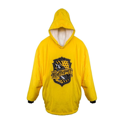 Harry Potter: Hufflepuff Oversized Blanket Hoodie - Sherpa-fleece lined