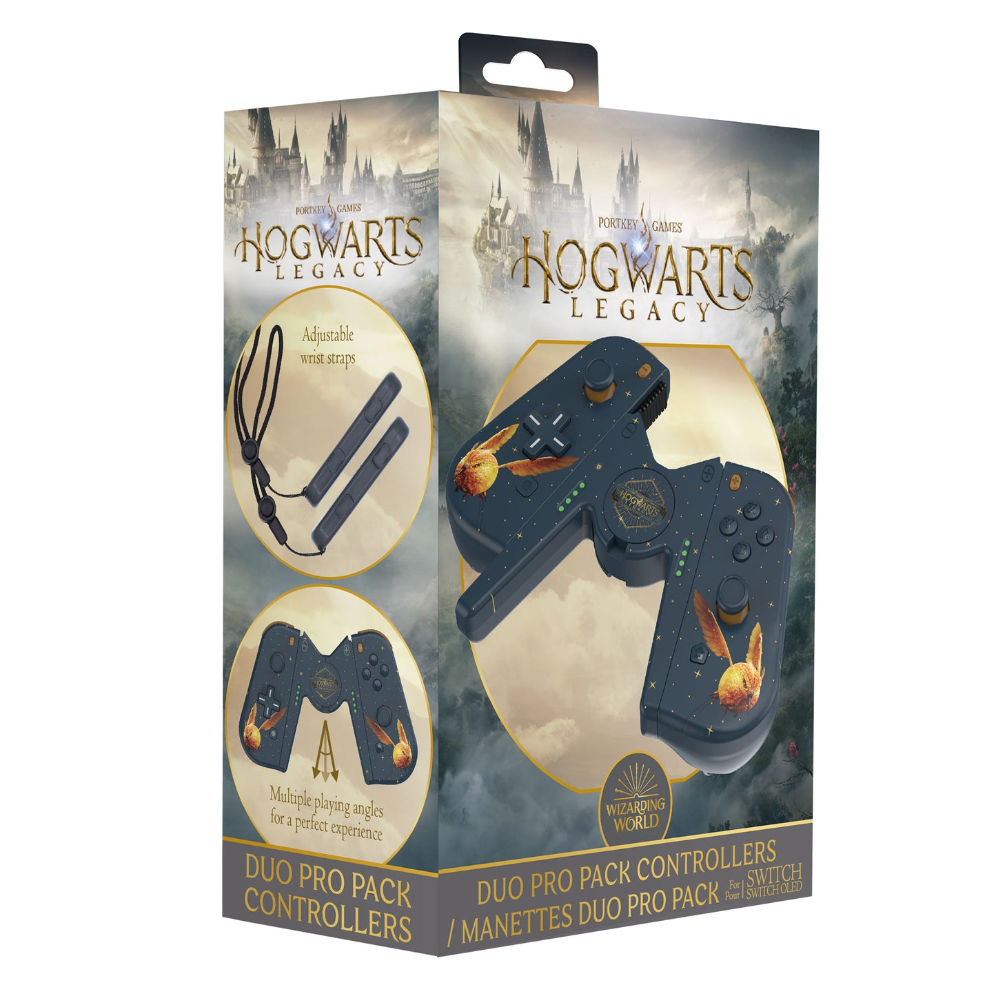 Freaks And Geeks Hogwarts Legacy - JoyCon L/R Gamepad + a pair Joy-Con Hand Wrist strap + L/R Gamepad bracket braces –