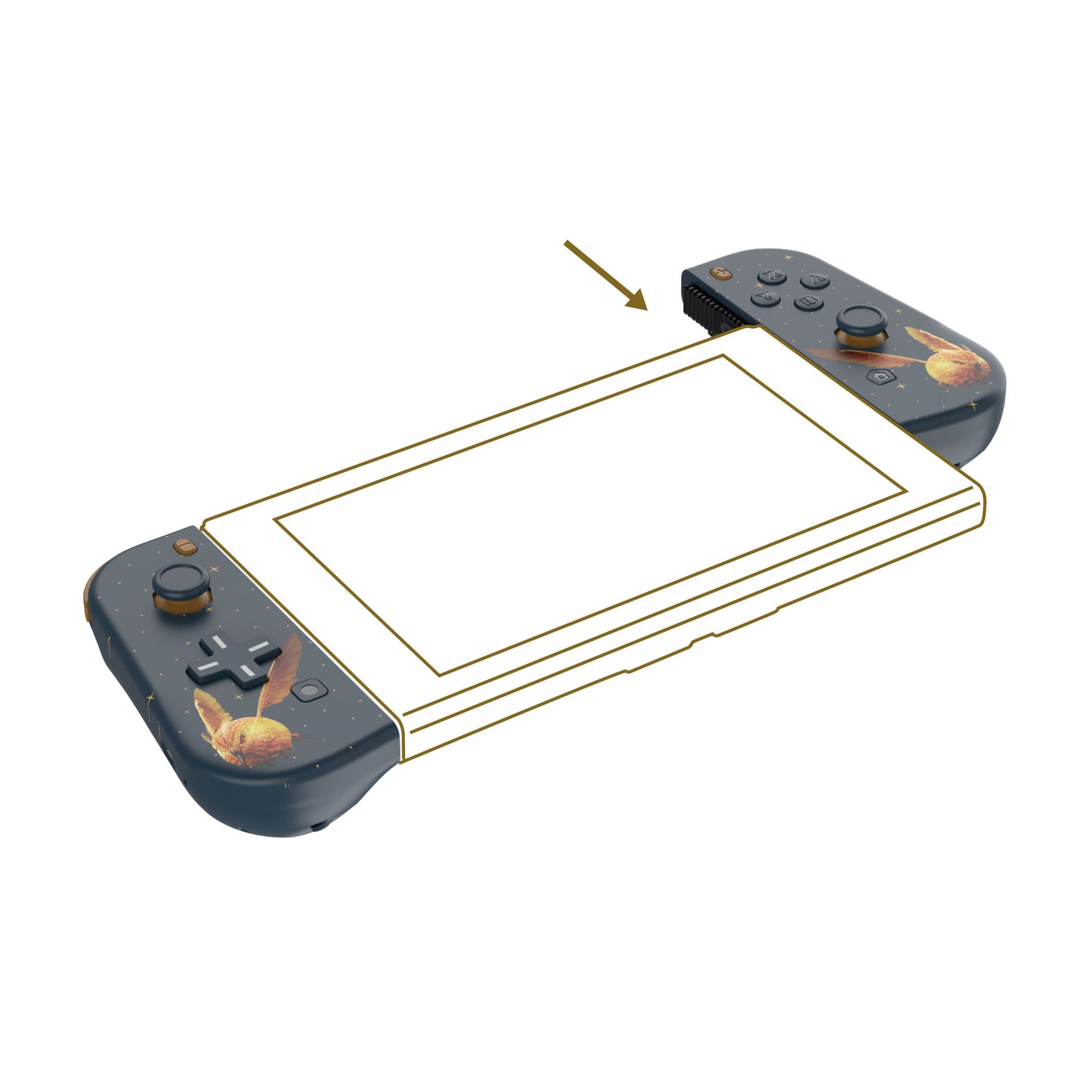 Freaks And Geeks Hogwarts Legacy - JoyCon L/R Gamepad + a pair Joy-Con Hand Wrist strap + L/R Gamepad bracket braces –
