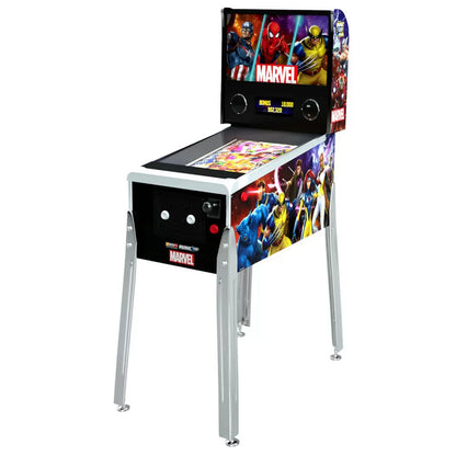 Arcade1up Marvel Digital Pinball Machine 10-in-1 Arcade Pinball With Dual LCD Screens