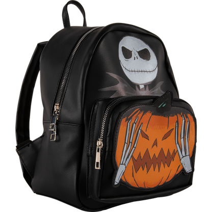 Officially Licensed Disney Jack Skellington Premium Faux Leather Backpack