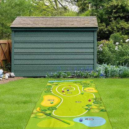 Golf Tee Mat Mini Golf Game for Home & Indoors
