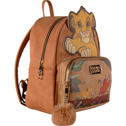 Officially Licensed Disney Lion King "Hakuna Matata" Premium Faux Leather Backpack