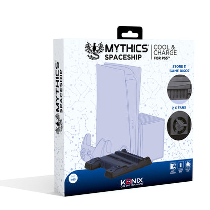 Konix - PS5 Spaceship: Console Stand & Charging Dock